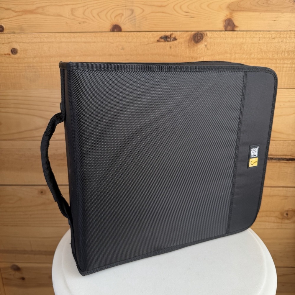 Case Logic Canvas Cd/Dvd Zipper Storage Carry Case 304 Large Capacity VTG